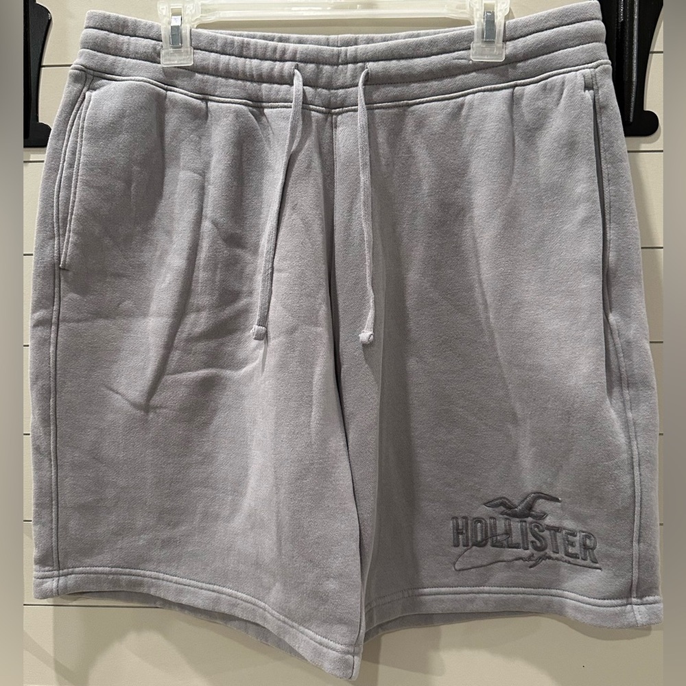 Hollister Light Gray Lounge Sweat Shorts Size Large